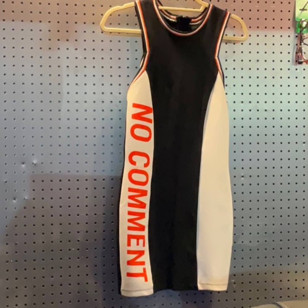 Top shop black and orange size 8 dress